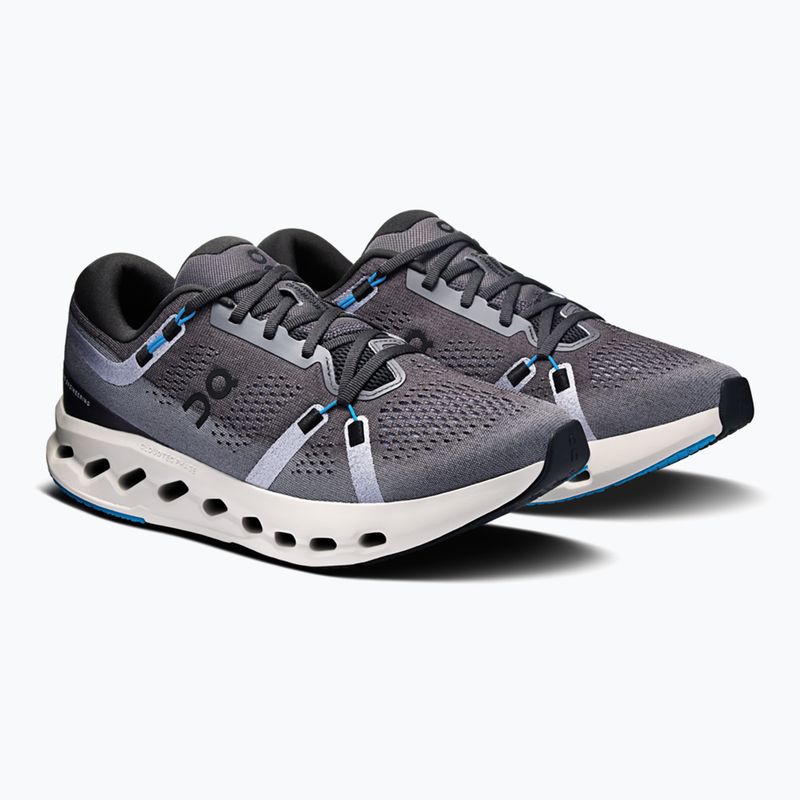 Men's On Cloudsurfer 2 black/malibu running shoes 3