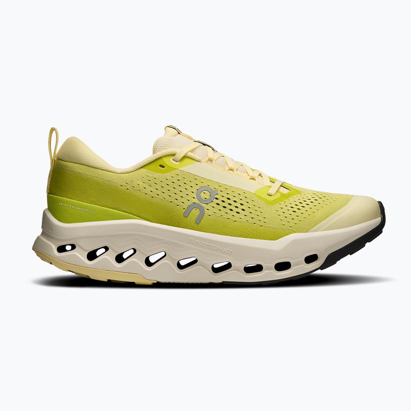 Men's running shoes On Cloudsurfer Trail 2 ivory/lime 8