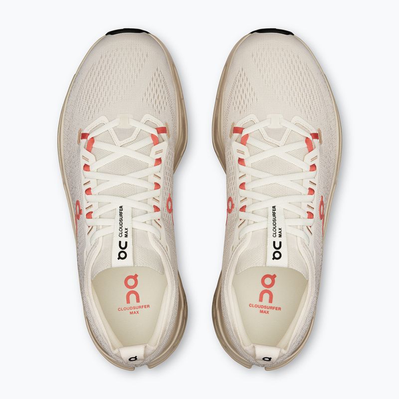 Men's On Cloudsurfer Max ivory/salmOn shoes 6