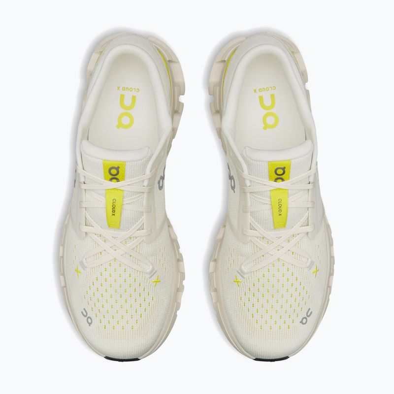 Men's running shoes On Cloud X 4 ivory/lime 6