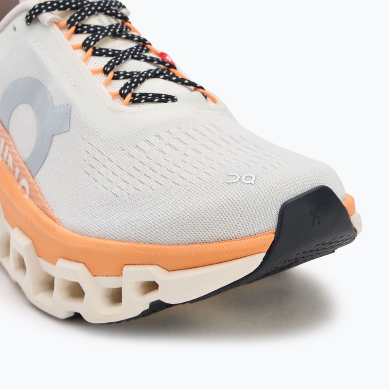 Women's On Cloudmonster 2 ivory/tangerine running shoes 7