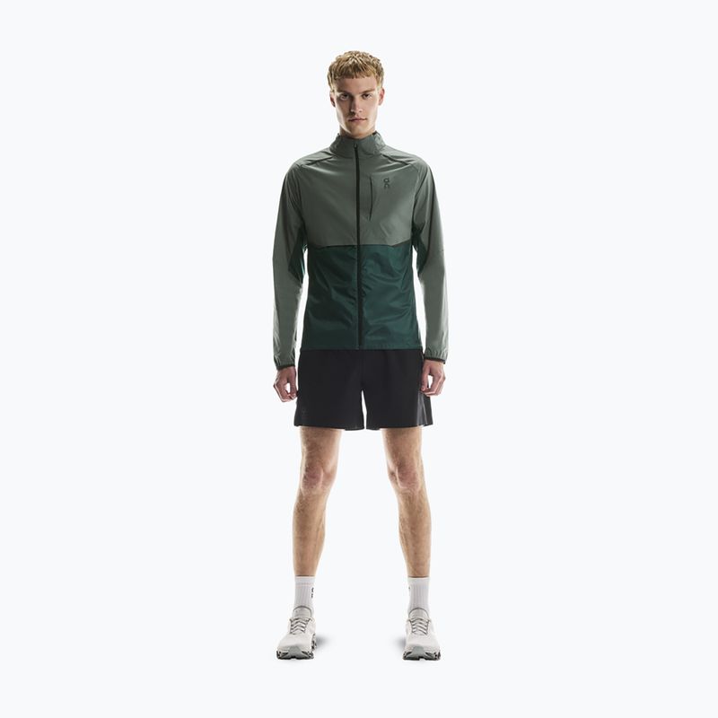 Men's On Weather spirulina/olive running jacket 2
