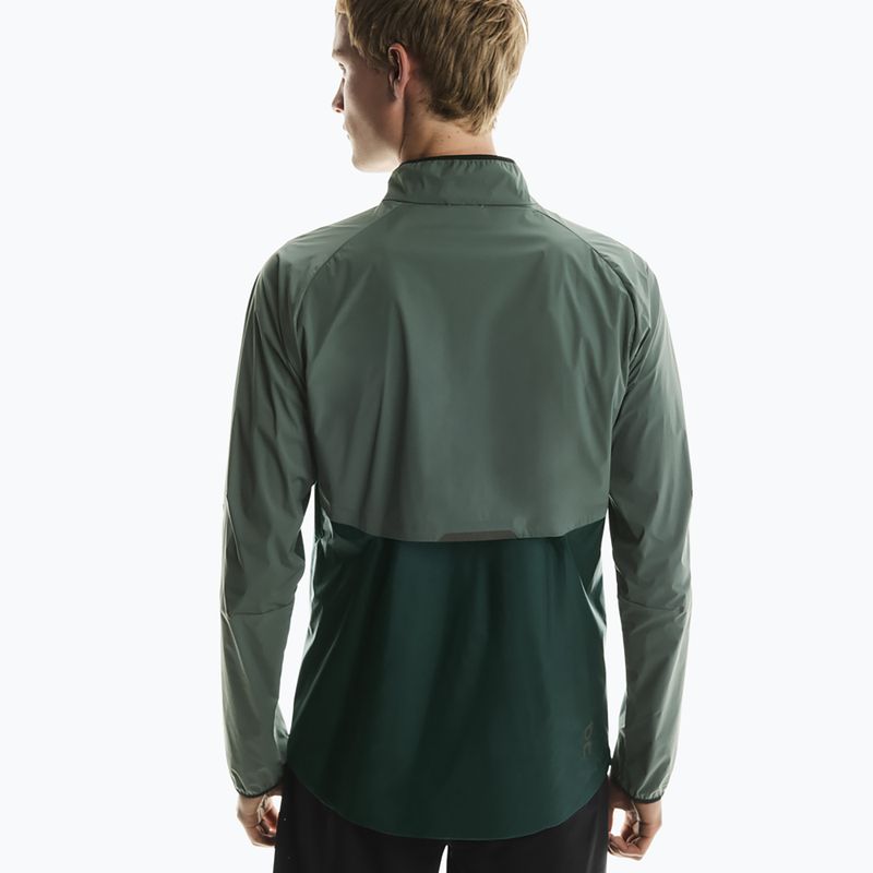 Men's On Weather spirulina/olive running jacket 5