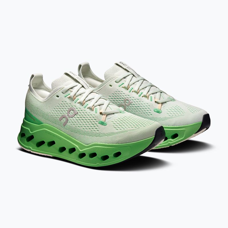 Women's running shoes On Cloudsurfer Max mineral/honeydew 10