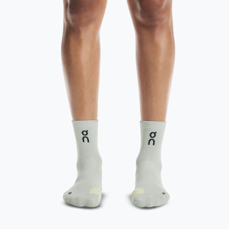 On Performance Run Mid socks tin/lemonade 3