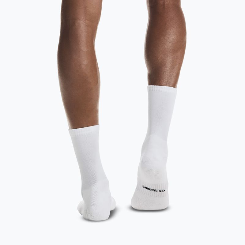 On Core Run High running socks 2 pairs white 4