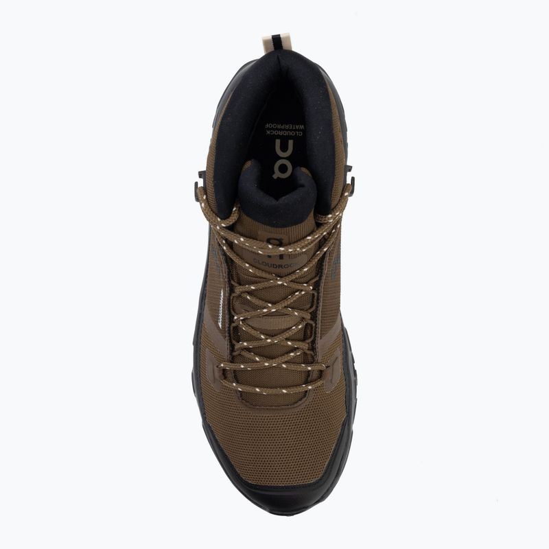 Men's hiking boots On Cloudrock Mid Waterproof earth/black 5