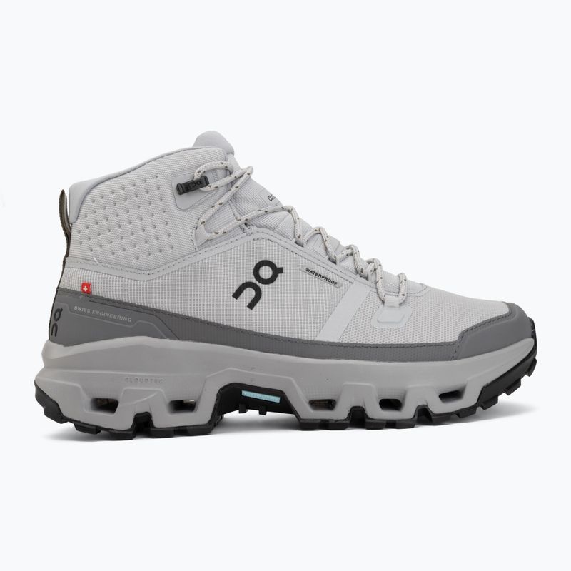 Men's hiking boots On Cloudrock Mid Waterproof glacier/alloy 2