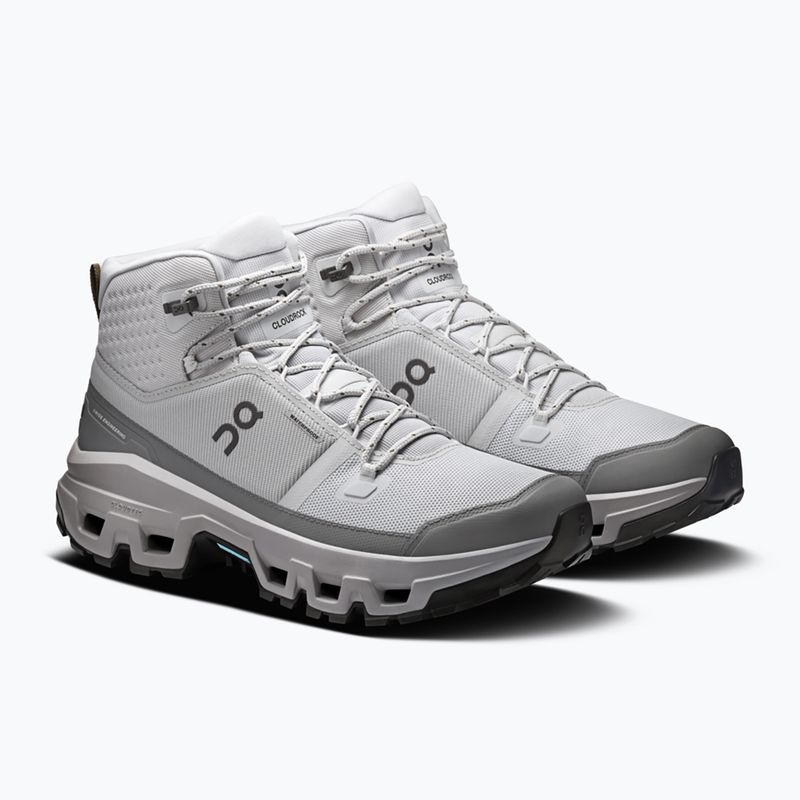Men's hiking boots On Cloudrock Mid Waterproof glacier/alloy 2