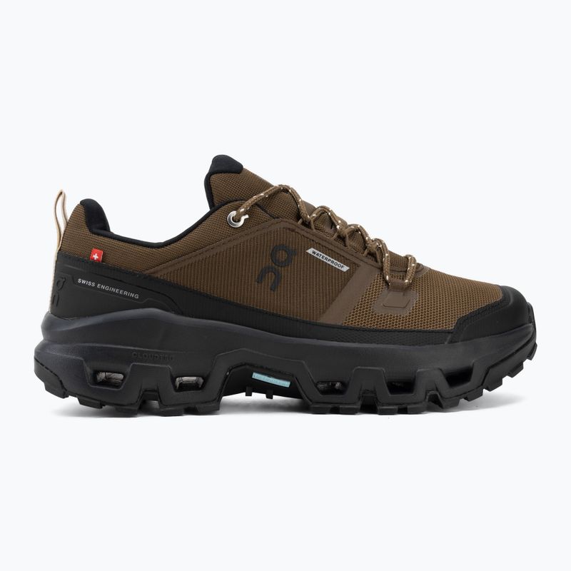 Men's shoes On Cloudrock Low Waterproof earth/black 2