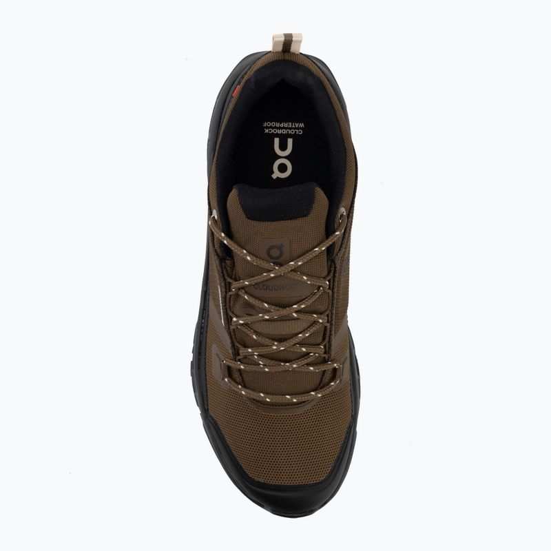 Men's shoes On Cloudrock Low Waterproof earth/black 5