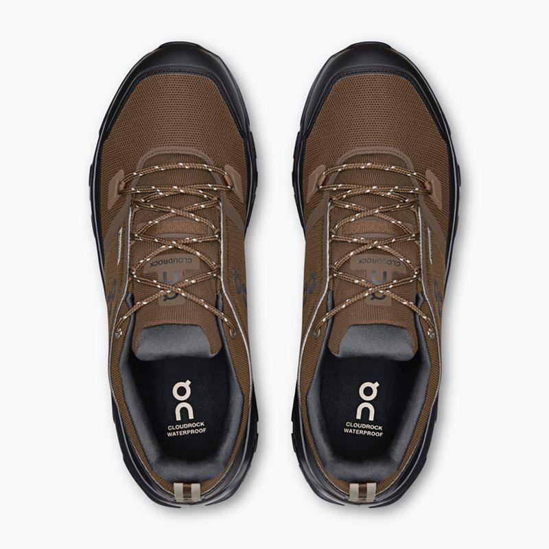 Men's hiking boots On Cloudrock Low Waterproof earth/black 3