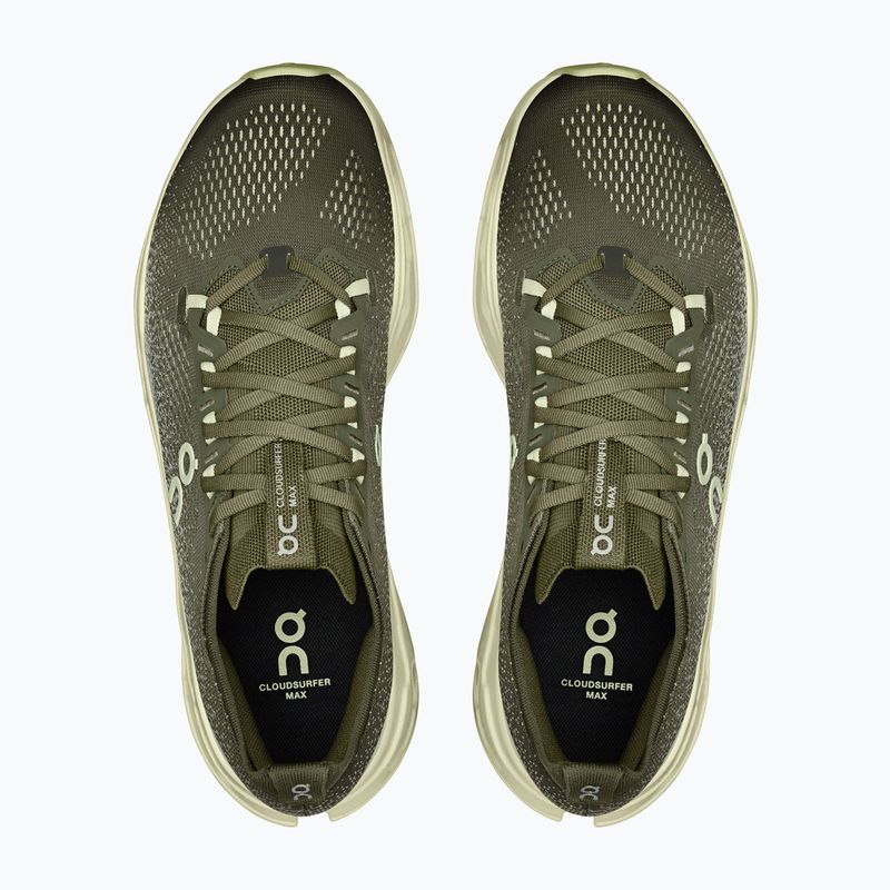 Men's running shoes On Cloudsurfer Max olive/seedling 4