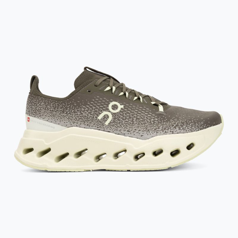 Men's running shoes On Cloudsurfer Max Wide olive/seedling 2