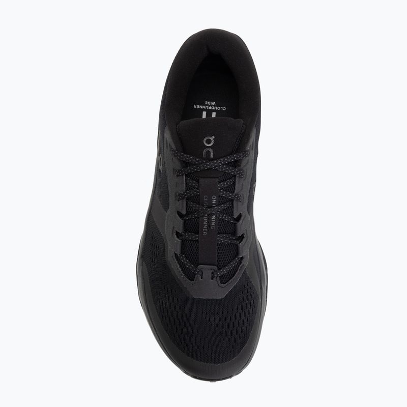 Men's running shoes On Cloudrunner 3 Wide black/black 5