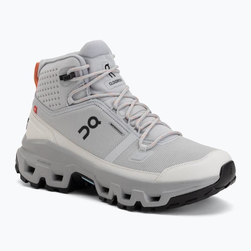 Women's hiking boots On Cloudrock Mid Waterproof glacier/alloy