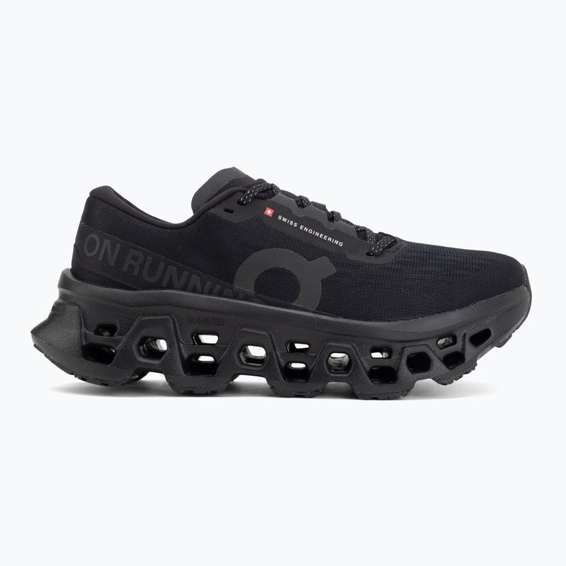 Women's running shoes On Cloudmonster 3 black/black 2