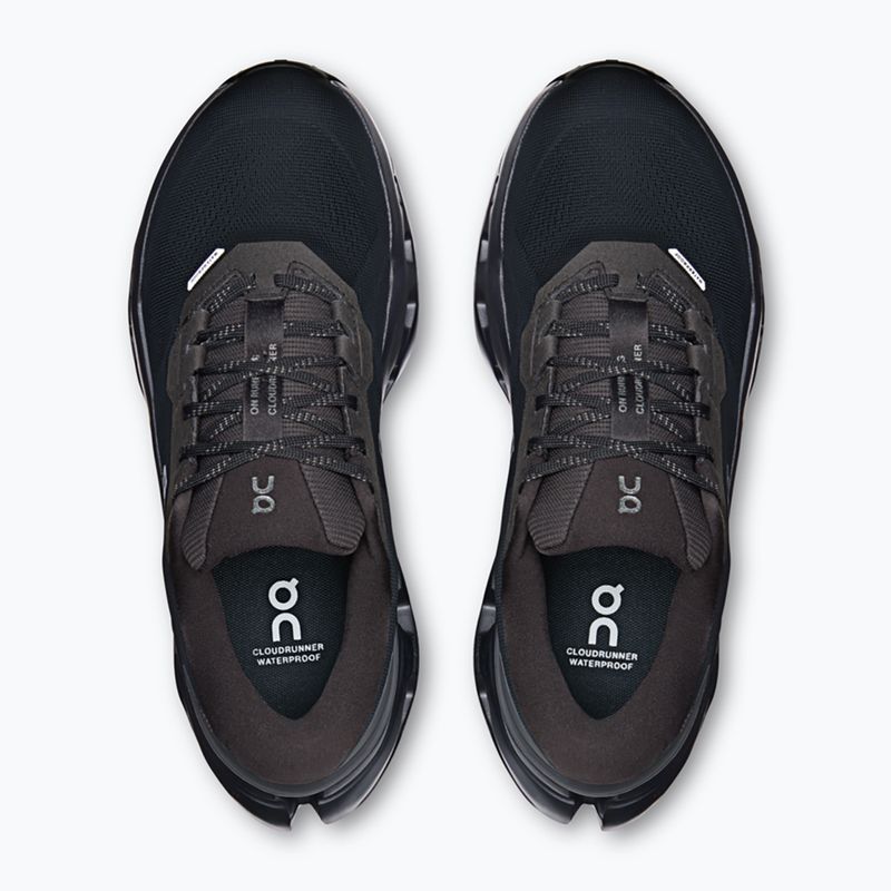Women's running shoes On Cloudrunner 3 Waterproof black/black 6