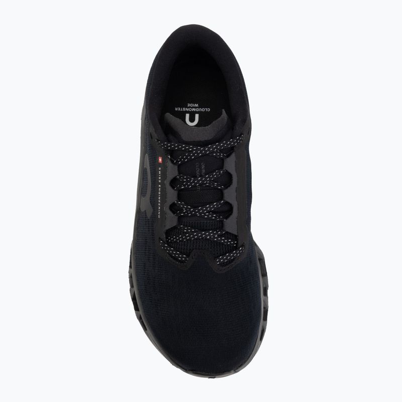 Women's running shoes On Cloudmonster 3 Wide black/black 5