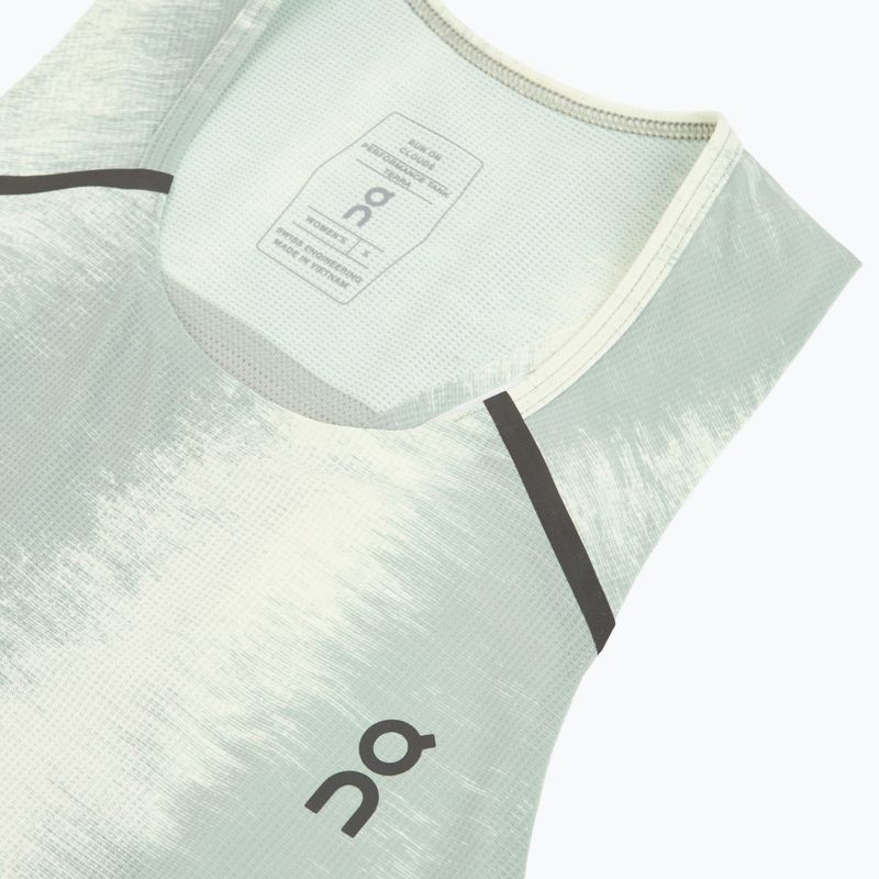 Women's running top On Performance Tank Terra seedling/tin 3