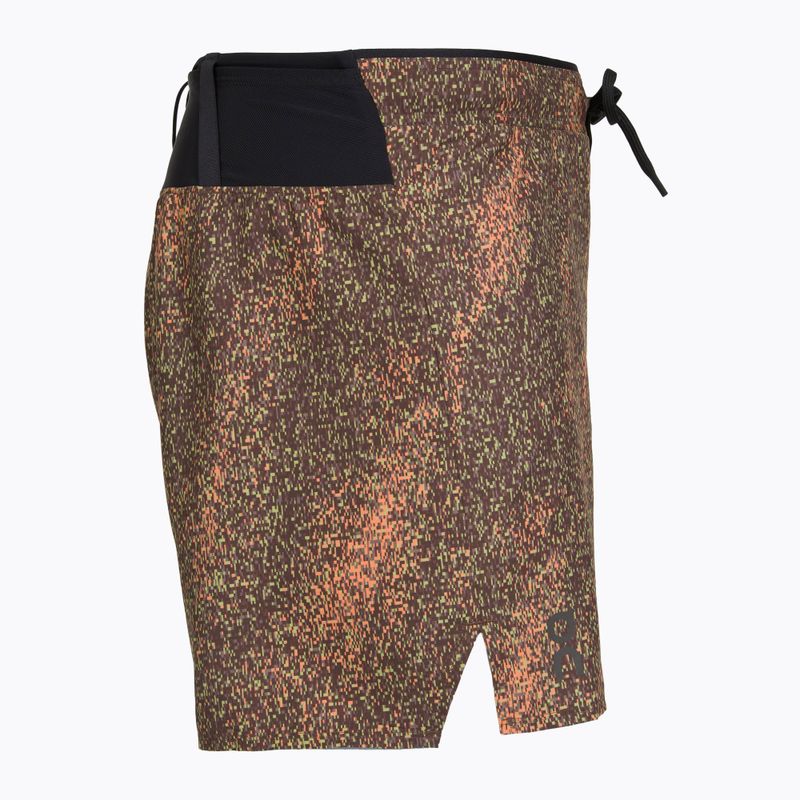 Men's running shorts On Trail black/gobi 3