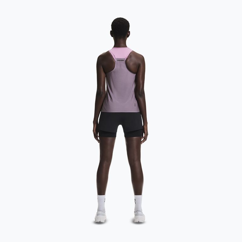 Women's running top On Performance Tank sakura/dewberry 3