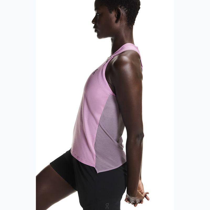 Women's running top On Performance Tank sakura/dewberry 5