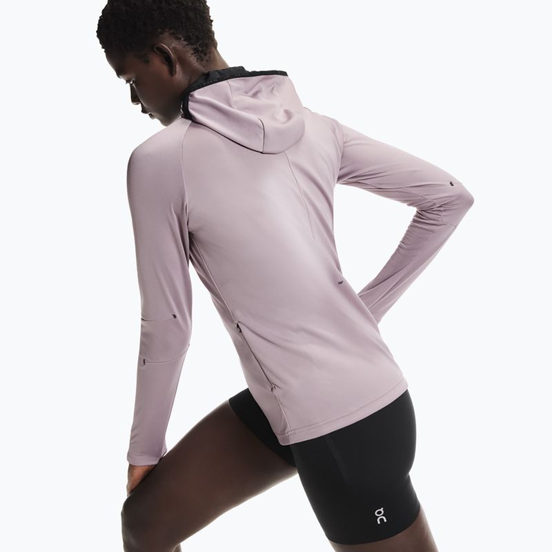 Women's running sweatshirt On Climate Zip Hoodie heron 5