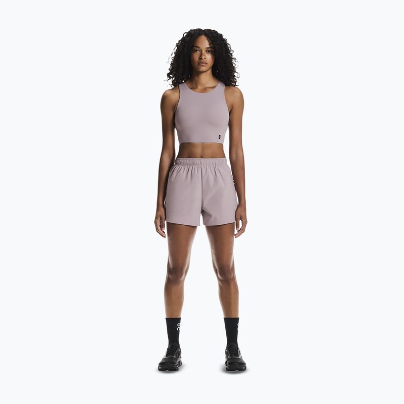 Women's running top On Core 2-in-1 Crop heron 2