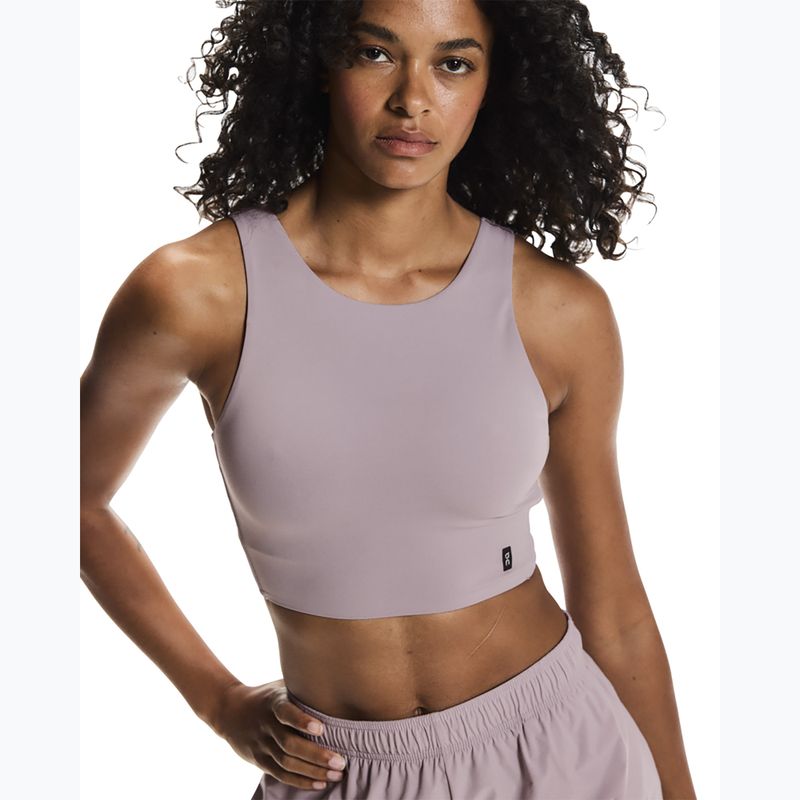 Women's running top On Core 2-in-1 Crop heron 4
