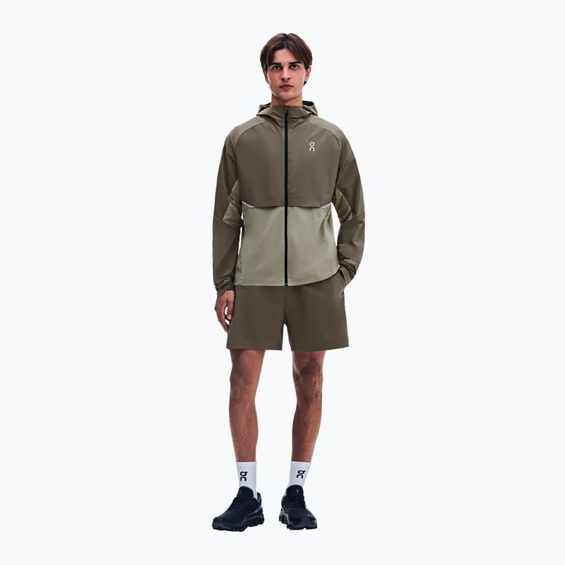 Men's running jacket On Core bark/vetiver 2
