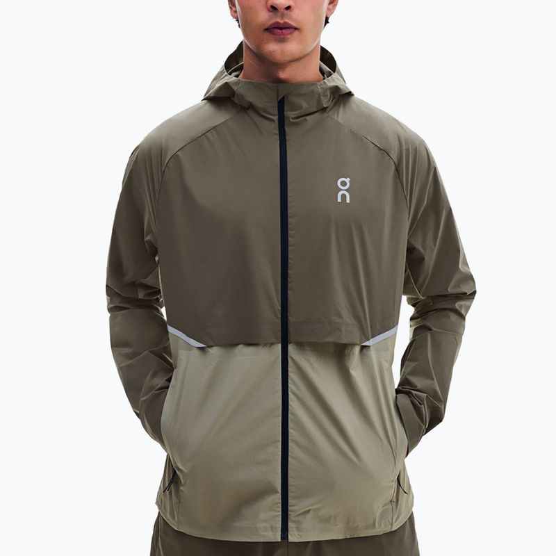 Men's running jacket On Core bark/vetiver 5