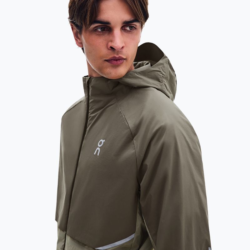 Men's running jacket On Core bark/vetiver 7