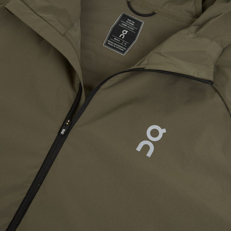 Men's running jacket On Core bark/vetiver 12