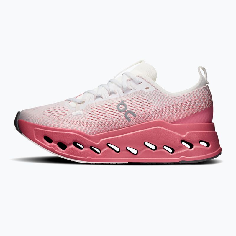 Women's running shoes On Cloudsurfer Max white/camellia 2