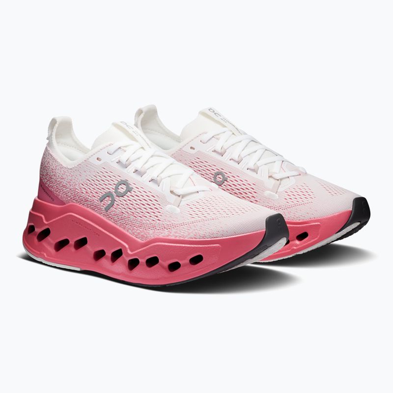 Women's running shoes On Cloudsurfer Max white/camellia 3