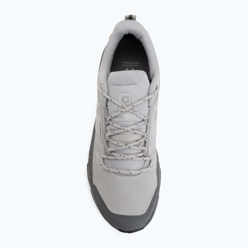 Men's hiking boots On Cloudrock Low Waterproof glacier/rock 5