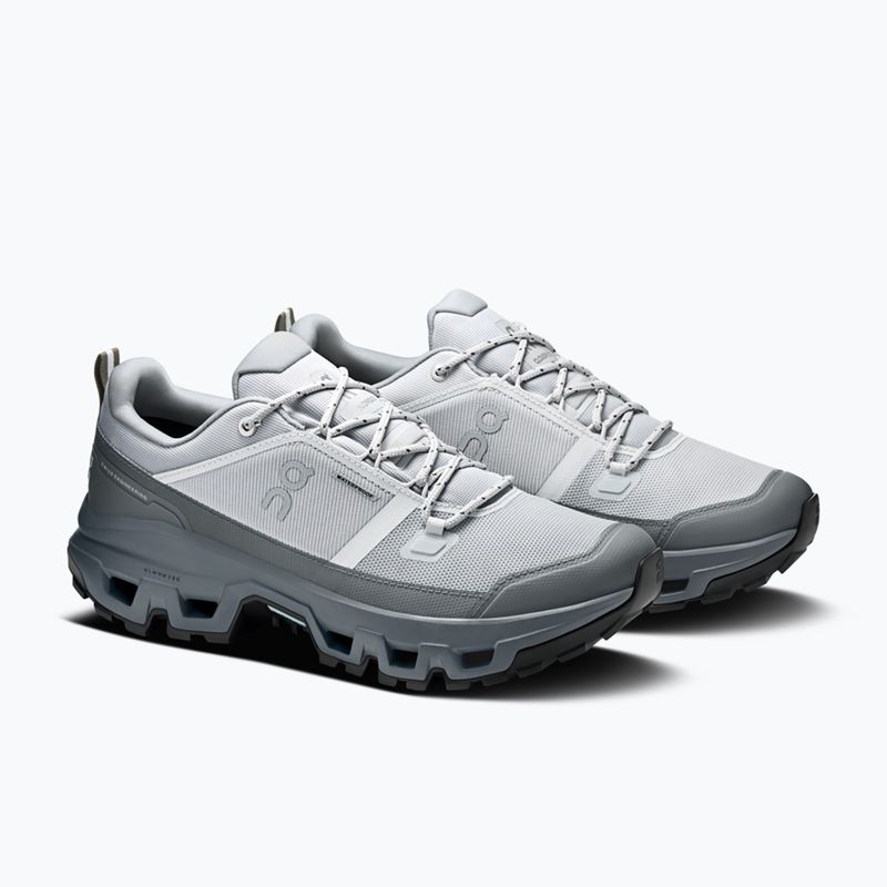 Men's hiking boots On Cloudrock Low Waterproof glacier/rock 2