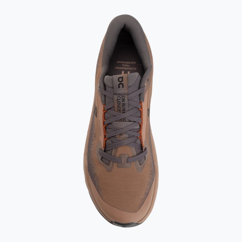 Men's running shoes On Cloudsurfer Trail 2 Waterproof portobello/pebble 5