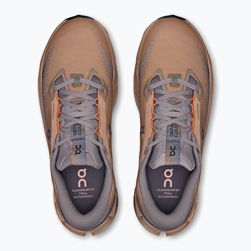Men's running shoes On Cloudsurfer Trail 2 Waterproof portobello/pebble 6
