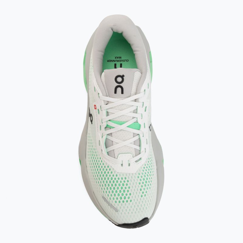 Women's running shoes On Cloudrunner 3 Max white/verdite 5