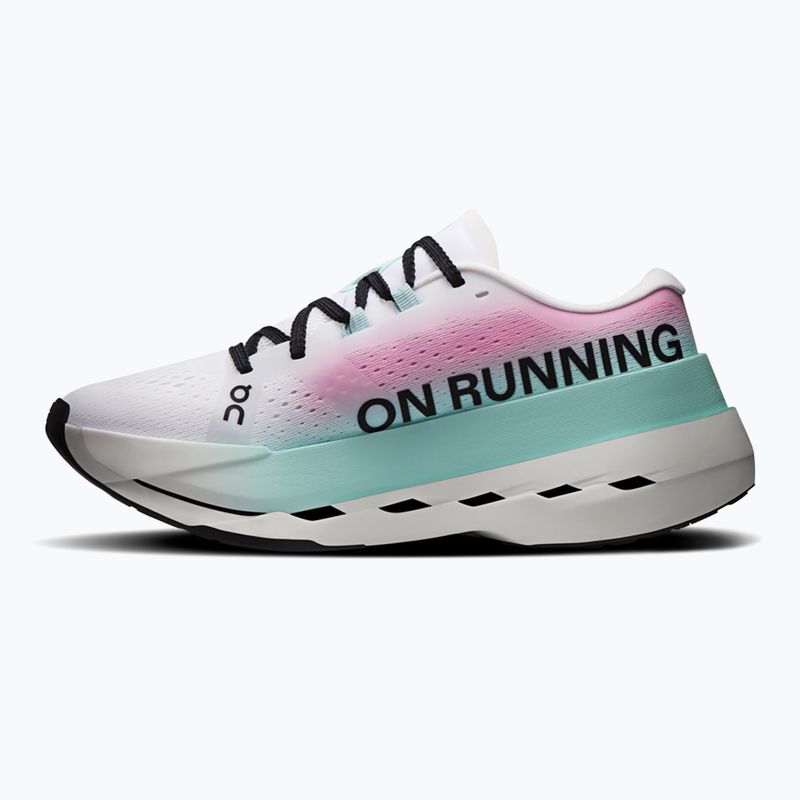 Women's running shoes On Cloudboom Max white/celeste 2