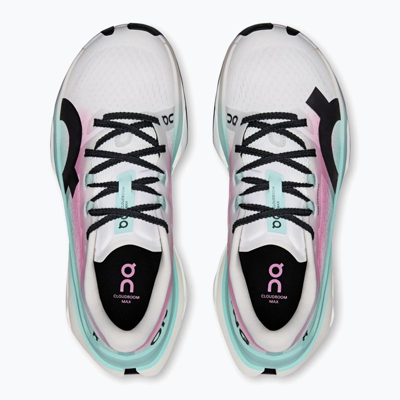 Women's running shoes On Cloudboom Max white/celeste 6