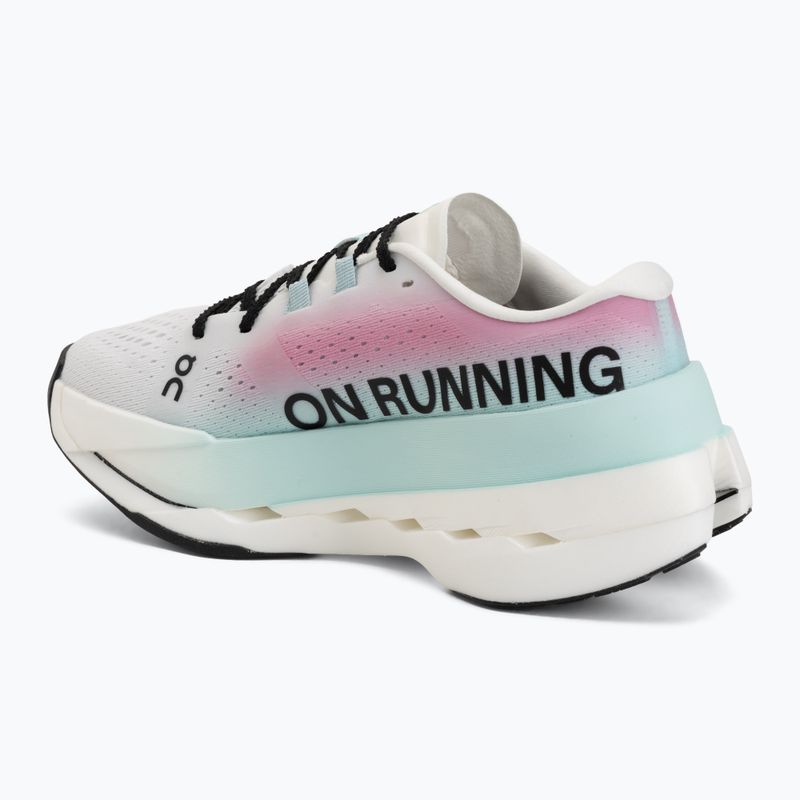 Women's running shoes On Cloudboom Max white/celeste 3