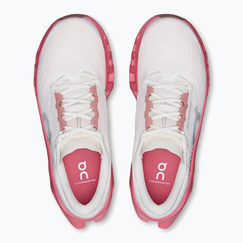 Women's running shoes On Cloudmonster 3 ivory/camellia 6