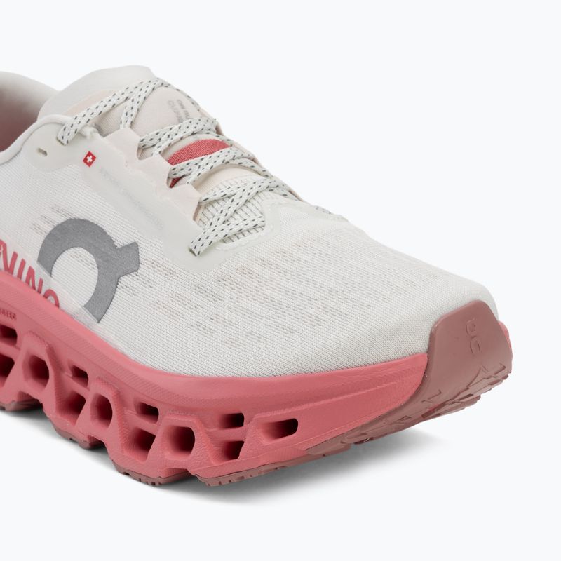 Women's running shoes On Cloudmonster 3 ivory/camellia 7