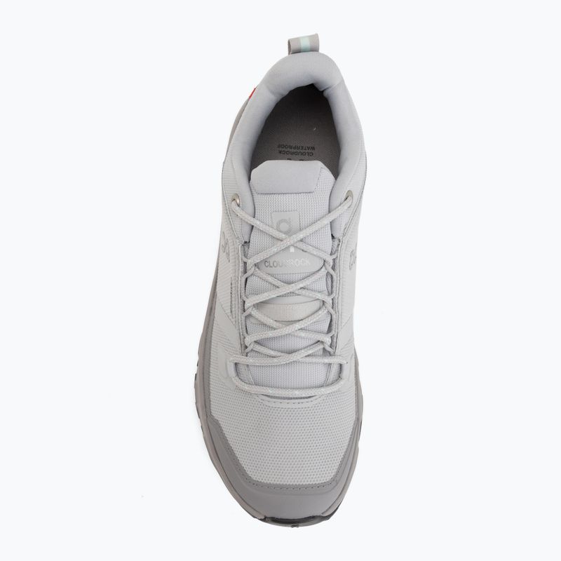 Women's hiking boots On Cloudrock Low Waterproof glacier/ore 5