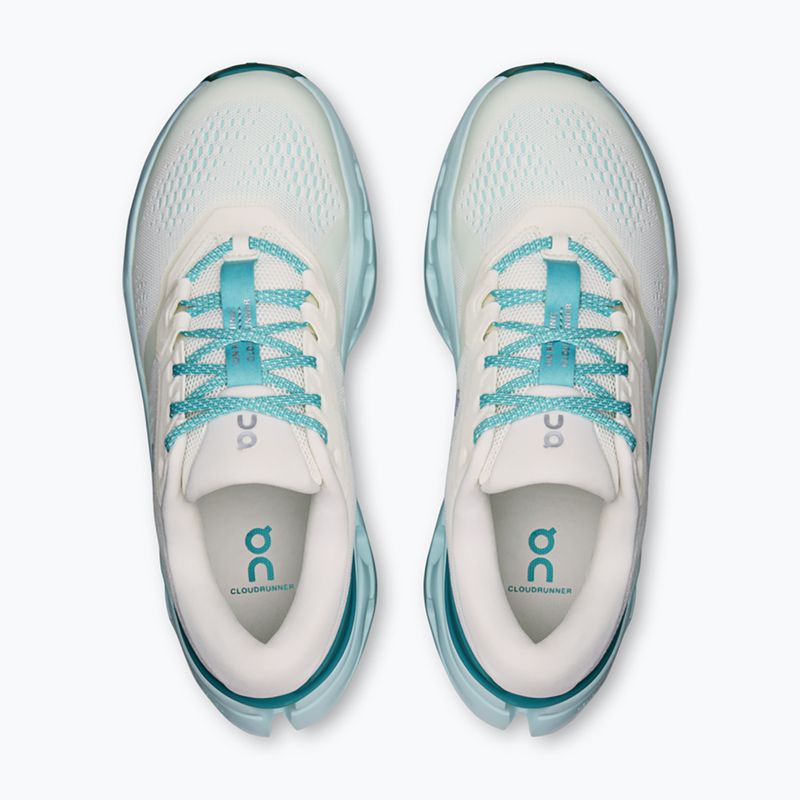 Women's running shoes On Cloudrunner 3 ivory/aquamarine 3