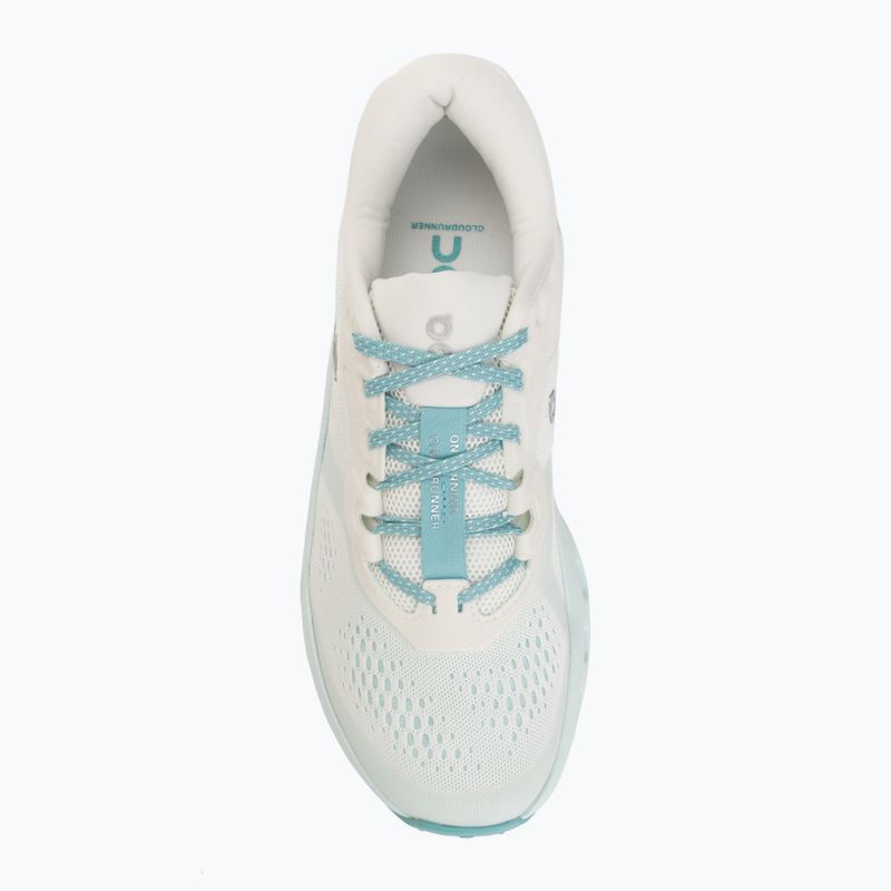 Women's running shoes On Cloudrunner 3 ivory/aquamarine 5