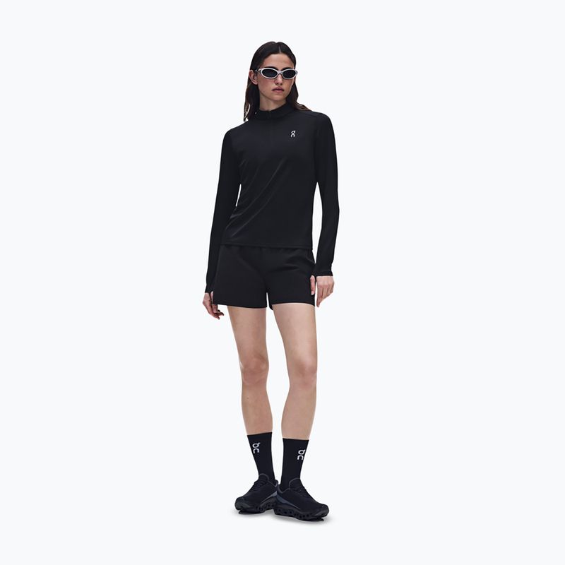 Women's running sweatshirt On Core 1/4 Zip black 2